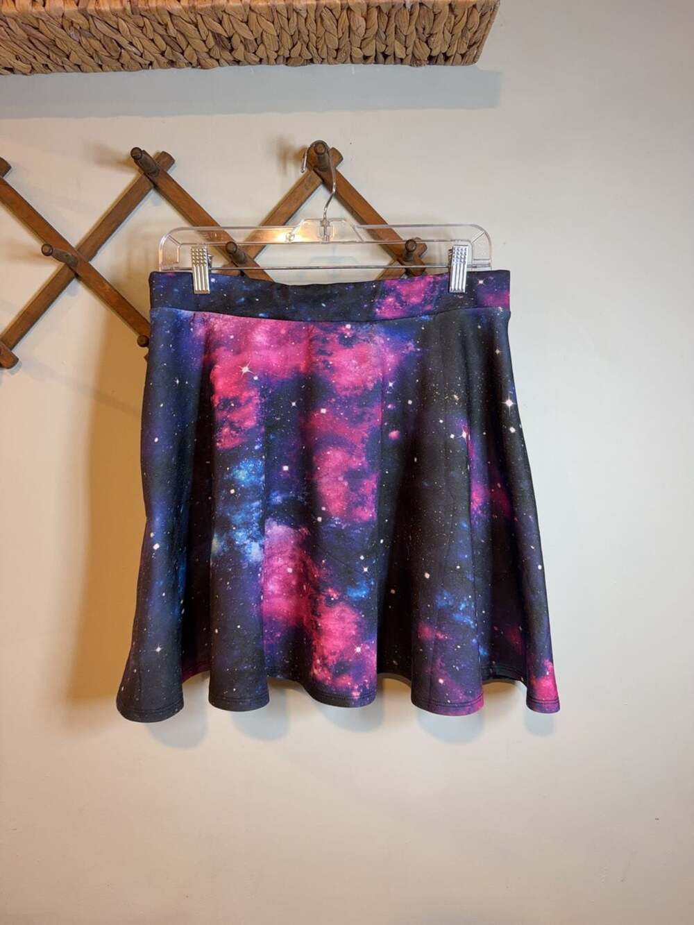 Hot Topic Galaxy Print Skater Skirt